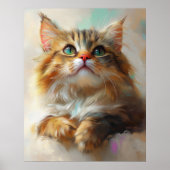 Little Wonder Kitten - Maine Coon Cat Poster (Voorkant)