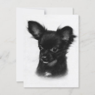 Little Wonder - Met de hand geschilderde Chihuahua Briefkaart