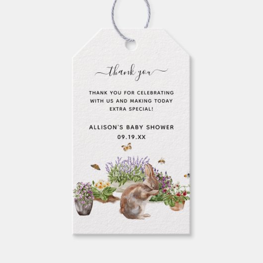Little Wonders | Spring Garden Baby shower Cadeaulabel (Voorkant)