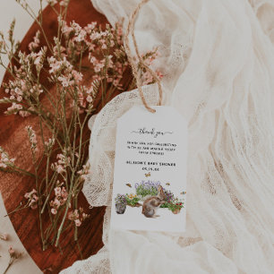 Little Wonders   Spring Garden Baby shower Cadeaulabel