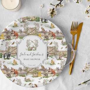 Little Wonders   Spring Garden Baby shower Papieren Bordje