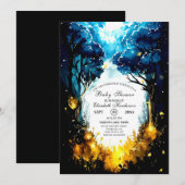 Little Woodland Forest Baby shower Kaart (Voorkant / Achterkant)