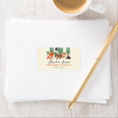Little Woodland Friends Baby shower Adresetiketten Etiket (Insitu)