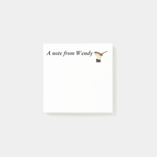 Little Wren Post-it® Notes (Voorkant)