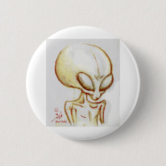 Little Yellow alien form - Ik ben nummer vier Ronde Button 5,7 Cm