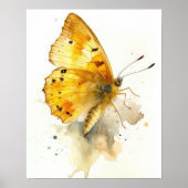 Little Yellow Butterfly Art Print Poster (Voorkant)