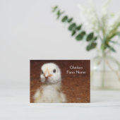 Little Yellow Chick - Chicken Boerderij Visitekaartje (Staand voorkant)