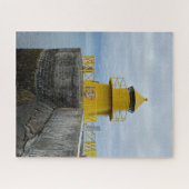 Little Yellow Lighthouse in Reykjavik, IJsland Legpuzzel (Horizontaal)