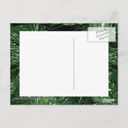 Little Yellow Rocking Horse Ornament Briefkaart (Achterkant)