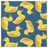 Little Yellow Rubber Duck Fabric Stof (Close Up)