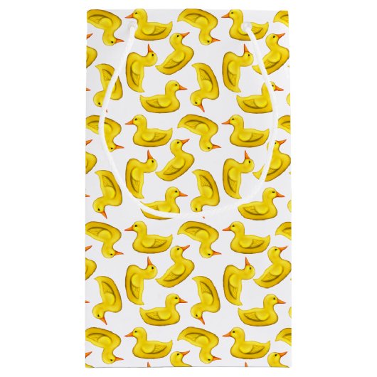Little Yellow Rubber Ducks Gift Bag Klein Cadeauzakje (Achterkant)