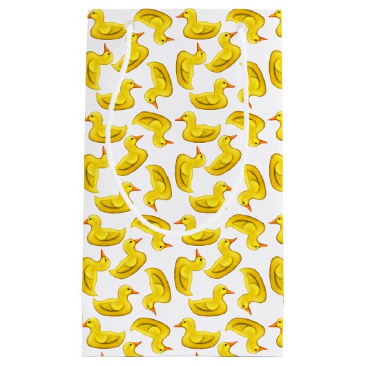 Little Yellow Rubber Ducks Gift Bag Klein Cadeauzakje (Voorkant)