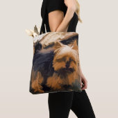 Little Yorkie - Yorkshire Terrier Hond Tote Bag (Dichtbij)