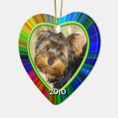 Little Yorkies First Kerstversiering Keramisch Ornament (Links)