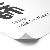 Little Zen Master Poster (Hoek)