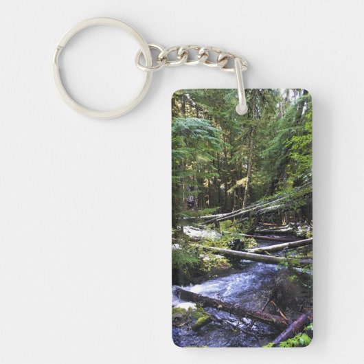 Little Zigzag River, Oregon Sleutelhanger (Voorkant)