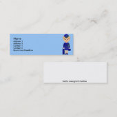 littleairhostess2, mini visitekaartje (Voorkant / Achterkant)