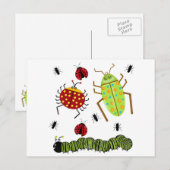 Littlebeane bugs snijdt Ladybug Ant Caterstyle Briefkaart (Voorkant / Achterkant)