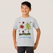 Littlebeane bugs snijdt Ladybug Ant Caterstyle T-shirt (Voorkant volledig)