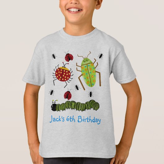 Littlebeane bugs snijdt Ladybug Ant Caterstyle T-shirt (Voorkant)