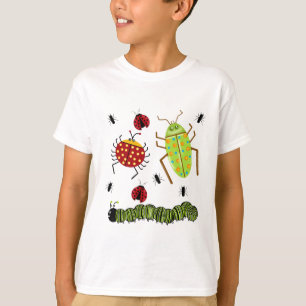 Littlebeane bugs snijdt Ladybug Ant Caterstyle T-shirt