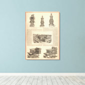 Littlefield Stove Manufacturing Company Canvas Afdruk (Insitu (Houten vloer))