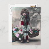  littlegirl briefkaart (Voorkant / Achterkant)