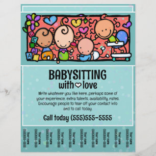 LittleGirlie Child care custom traar-sheet flyer