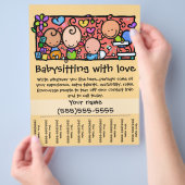 LittleGirlie Child care custom traar-sheet_Gold Flyer (Hand)