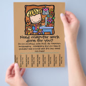 LittleGirlie-computerbusiness-trappenvel Flyer (Hand)