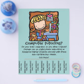 LittleGirlie is een computerleraar. Aanpassen Flyer (Enkel)