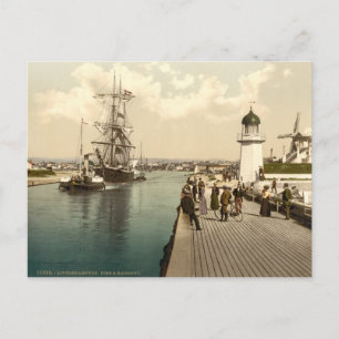 Littlehampton Pier en Harbour, Engeland Briefkaart