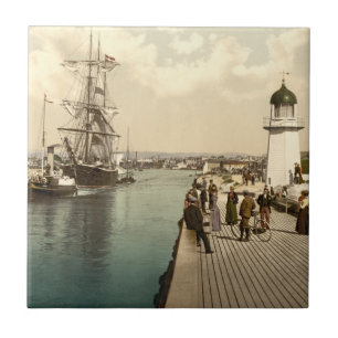 Littlehampton Pier en Harbour, Engeland Tegeltje