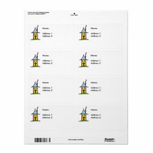 LittleHouse Etiket (Full Sheet)