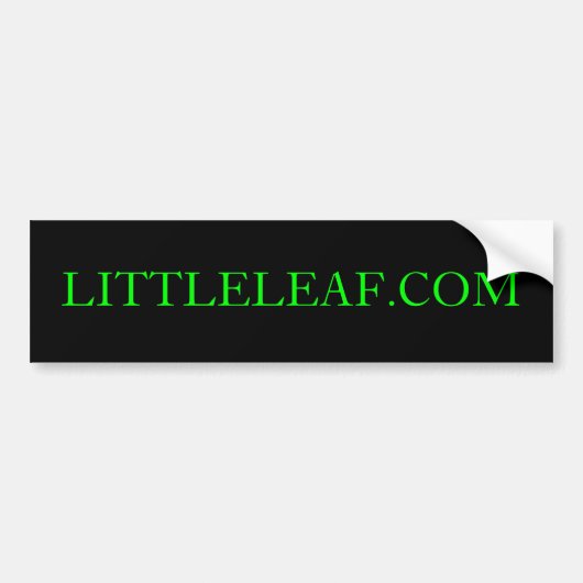 LITTLELEAF.COM-Bumpersticker Bumpersticker (Voorkant)