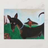 Littleman en Robbie Bobbie Briefkaart (Voorkant)