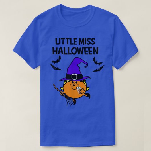 LittleMiss Halloween, Funny Cute Little Witch On B T-shirt (Design voorkant)