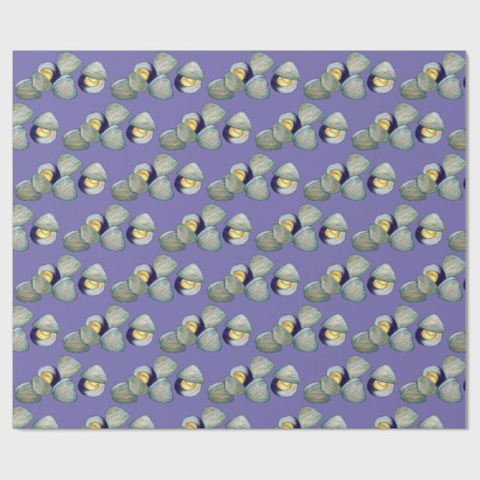 Littleneck Clams Seafood Clambake Clam Digging Cadeaupapier (Vlak)