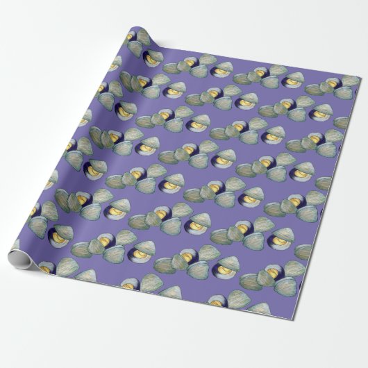 Littleneck Clams Seafood Clambake Clam Digging Cadeaupapier (Uitgerold)
