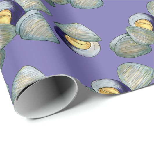 Littleneck Clams Seafood Clambake Clam Digging Cadeaupapier (Rol Hoek)