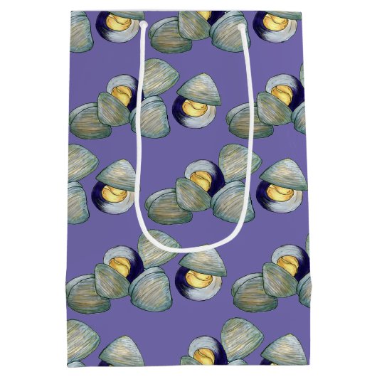 Littleneck Clams Seafood Clambake Clam Digging Medium Cadeauzakje (Achterkant)