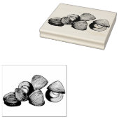 Littleneck Clams Seafood Clambake Clam Digging Rubberstempel (Gestempeld)