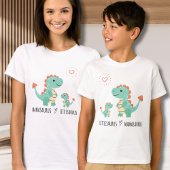 Littlesaurus houdt van Mamasaurus Family Matching T-shirt