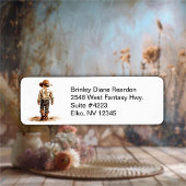 Littlest Cowboy Return-adreslabel Etiket