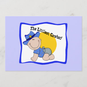 Littlest Cowboy-uitnodigingen - Personaliseren Kaart