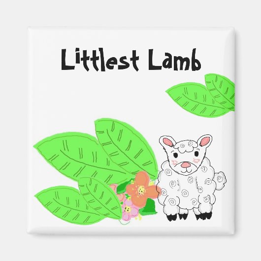 Littlest Lamb Magneet (Voorkant)