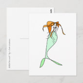 Littlest Mermaid Briefkaart (Voorkant / Achterkant)