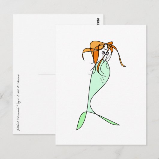 Littlest Mermaid Briefkaart (Voorkant / Achterkant)