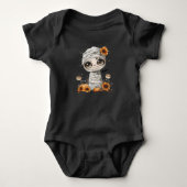 Littlest Mummy Halloween Baby Trui Rompertje Romper (Voorkant)