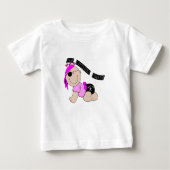Littlest Pirate (Meisje) Baby T-shirt (Voorkant)
